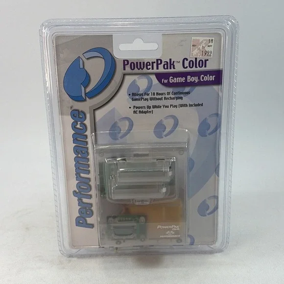 Game Boy PowerPak Color Performance accessory (2000) New Deadstock NOS Sealed