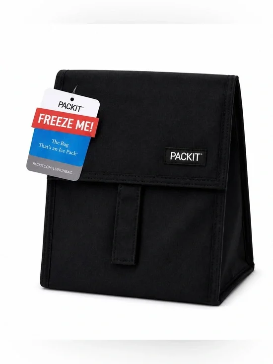 NWT PACKIT Freezable Lunch Bag - Black