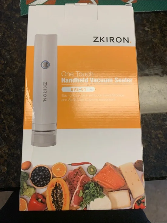 Zkiron One Touch Handheld Vacuum Sealer - White