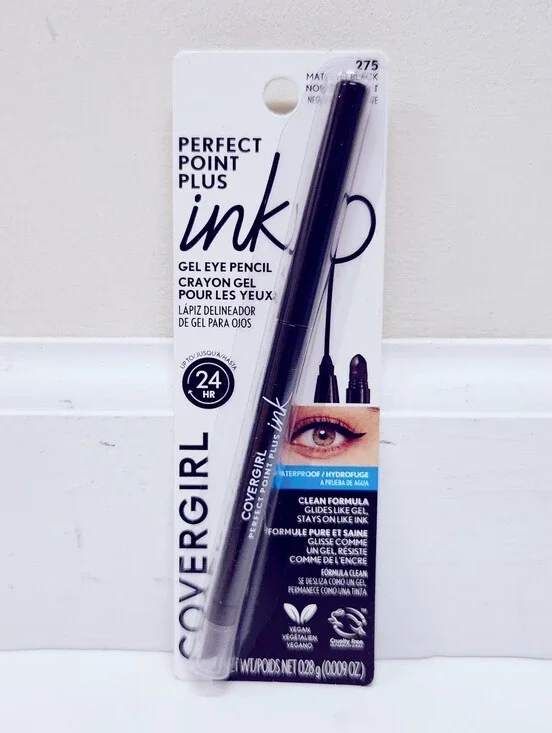 ⭐4/$15 Covergirl Perfect Point Plus Ink Gel Eye Pencil Matte Jet Black