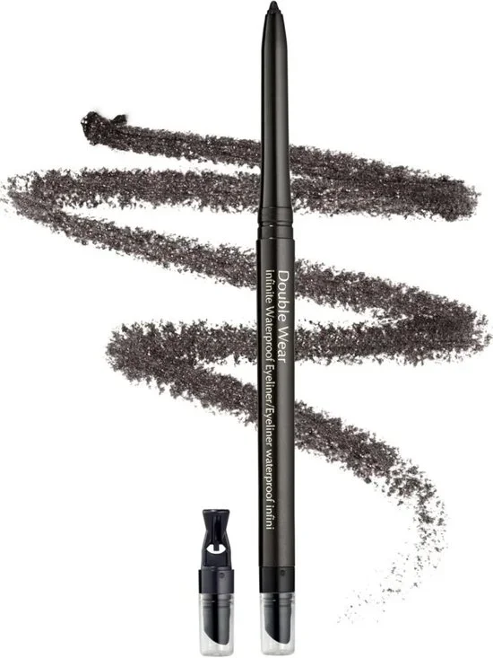 Long-Lasting Waterproof Eyeliner Pencil with Built-In Sharpener - Smudge-Proof