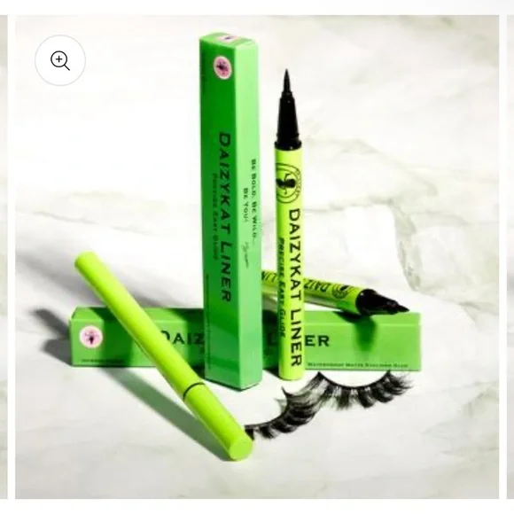 Daizykat Liner Waterproof Matte Intense Black Eyeliner Lash Glue Pen‎ New
