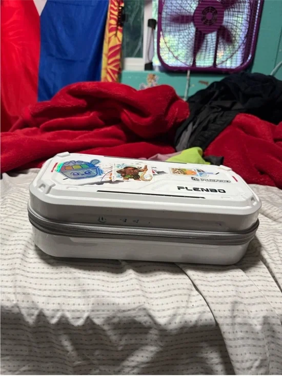 Portable White Electronics Carry Case