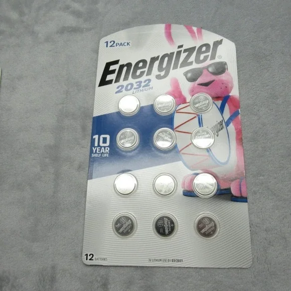 Energizer 2032 Battery 10 Pack 3 Volt Lithium Coin Batteries Watch Key Fob Scale