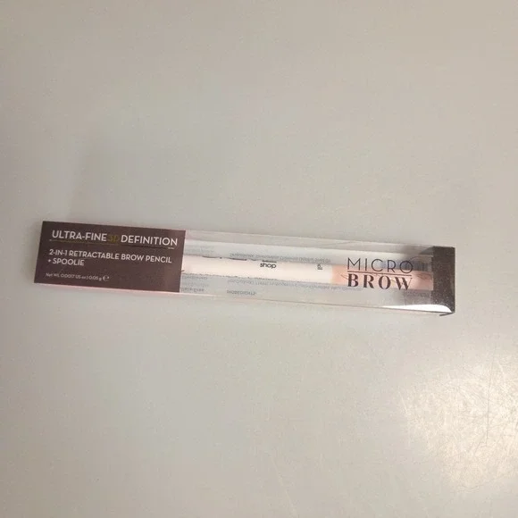 The Crème Shop 2-in-1‎ Retractable Micro Ultra Fine Brow Pencil+Spoolie, Granite