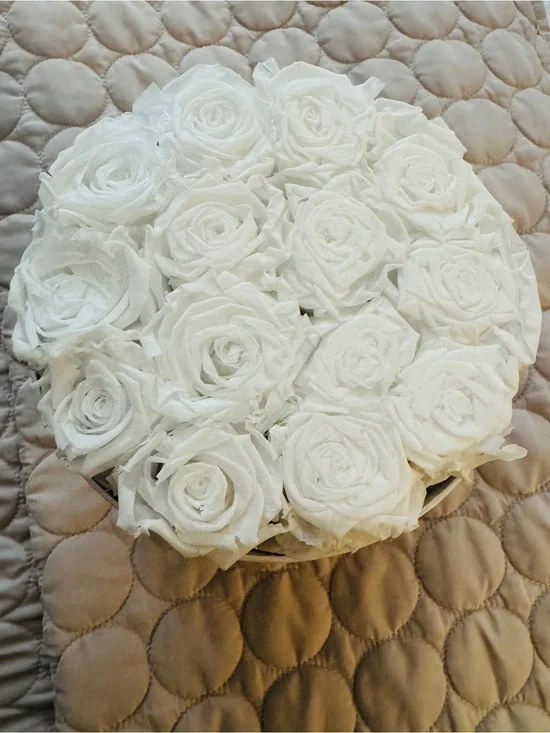 Home Accents White Rose Faux Floral Arrangement