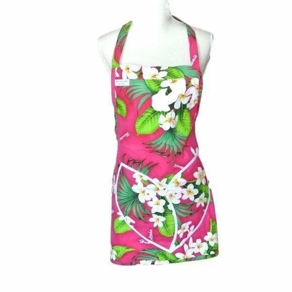 Suzi's Young Fashion Hawaii‎ Floral Apron NWT