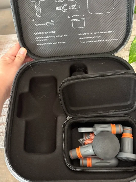 Sharper Image Power Percussion Deep Tissue Massager 5 Attachments & Case Only