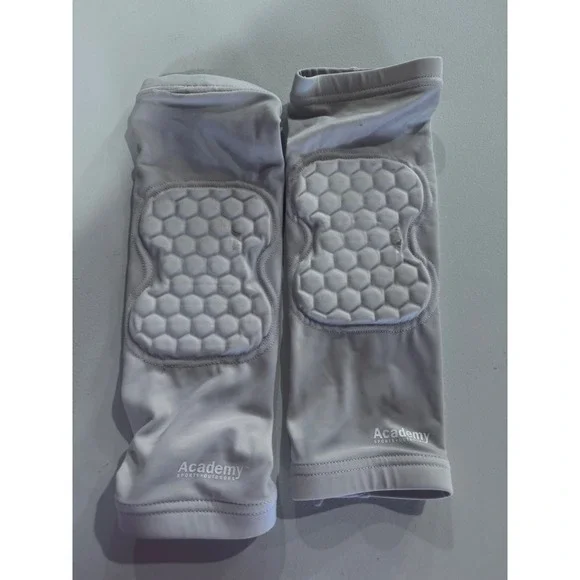 Academy Sports Outdoors Kids Padded Knee Sleeves White Honeycomb Compression