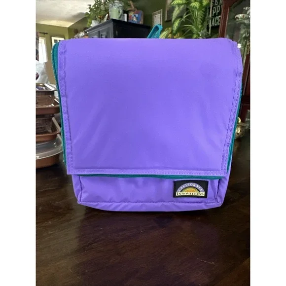 California Innovations Classic Collapsible Cooler Bag Purple / Yellow Brand‎ New