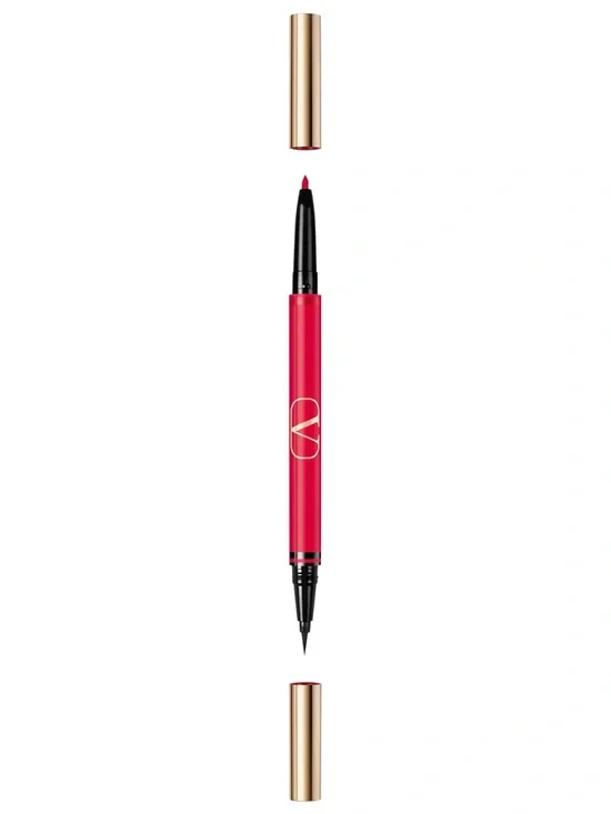 Valentino Twin Liner Double-Ended Eyeliner in 02 Black & Rosso