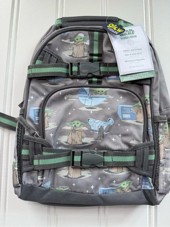 Pottery Barn School STAR WARS Small BACKPACK Grogu Yoda Mandalorian NEW 3103