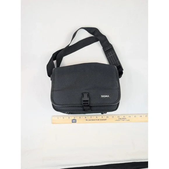 Sigma Camera Bag Black Ballistic Nylon Shoulder Messenger Case with Strap