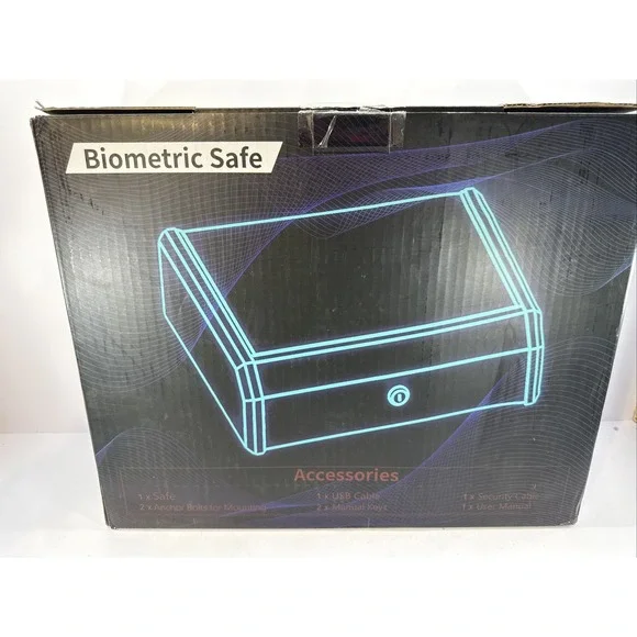 GODDRUM✨Biometric‎ Handgun Safe✨Matte Black✨BRAND NEW!