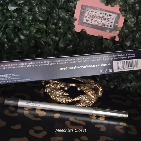 BNIB Lune+Aster Swipe+Go Dawn to Dusk Gel Eyeliner Charcoal with Sharpener 1.2g