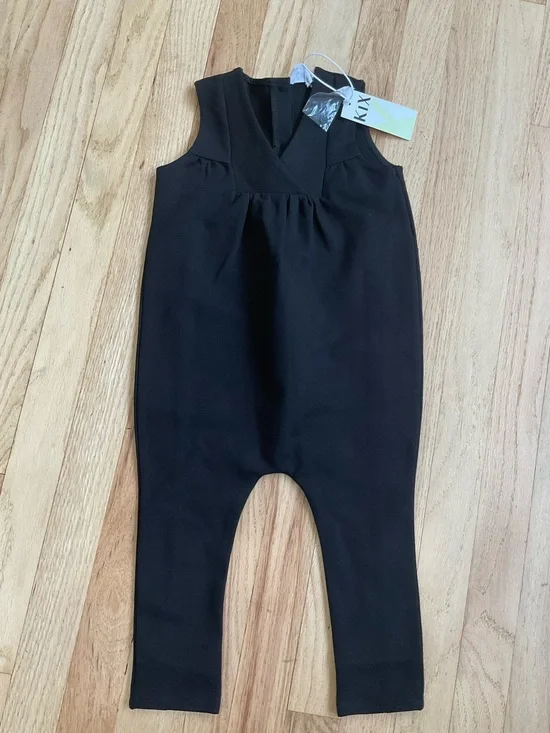 Kix kBlack Sleeveless Baby Jumpsuit