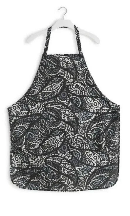 NWT Vera Bradley Midnight Paisley Cooking Apron Floral Tie Bib Apron