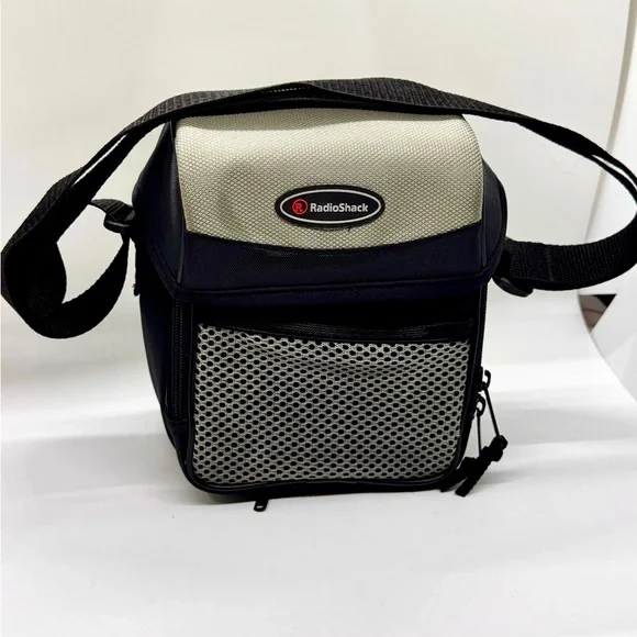 RadioShack Vintage Camera Bag Tech Case Black Gray 42-232 12A01