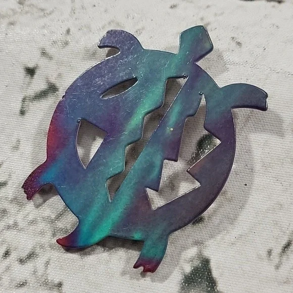 Metal Purple shades Turtle Hawaiian Look Refrigerator‎ Magnet