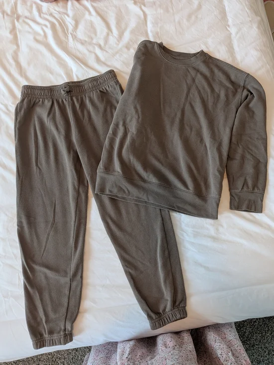 Athletic Works Brown Kids Sweatpants & Sweatshirt Set