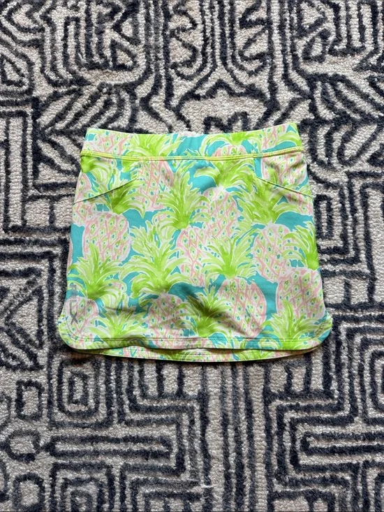 RLX Ralph Lauren Pineapple Print Skort in Aqua, Lime & Pink