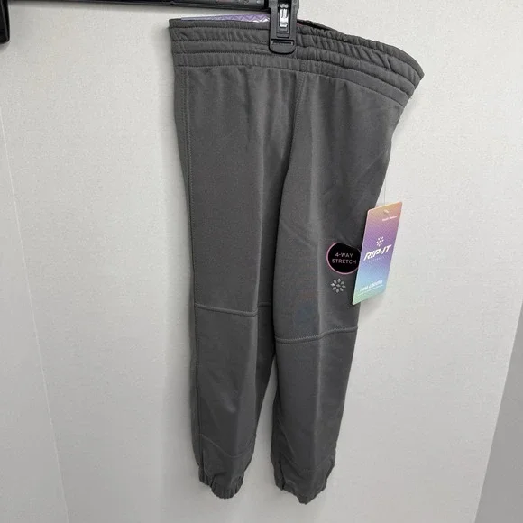 RIP-IT Emma Collection Youth Medium Softball Pants Charcoal NWT 4-Way Stretch