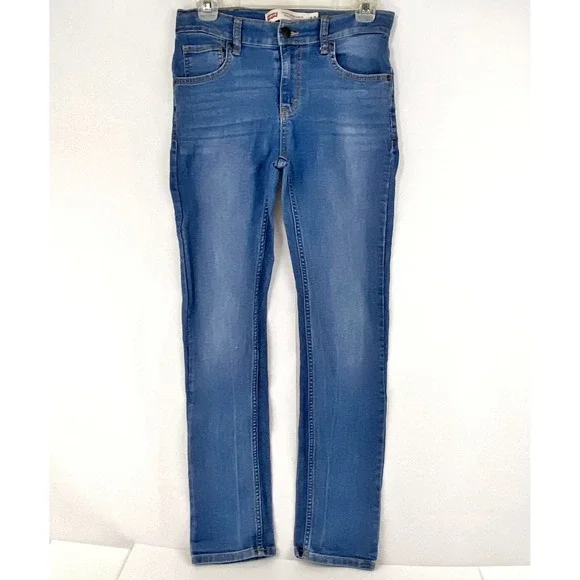 Levi's 510 Performance Stretch Blue Jeans Boys 14 R Medium Wash Skinny Inseam 28