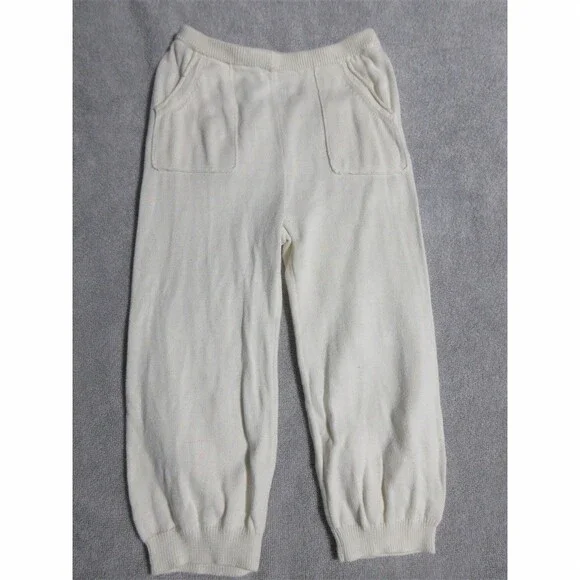 babyGap Baby Girls Jogger Pants Ivory Cream Pockets Size 18-24 Months