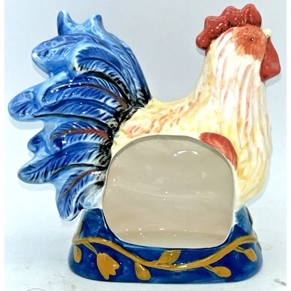 Cracker Barrel Ceramic Rooster Sponge Small Bar of Soap Holder‎ Kitchen