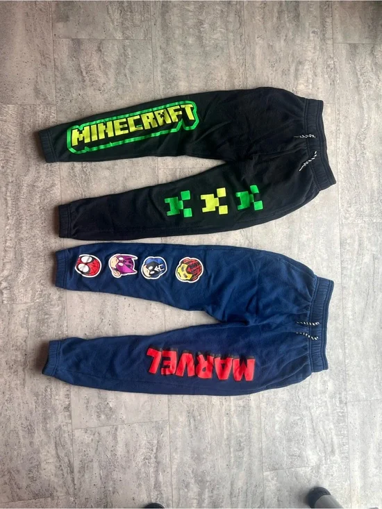Boys' Minecraft & Marvel Logo Joggers bundle