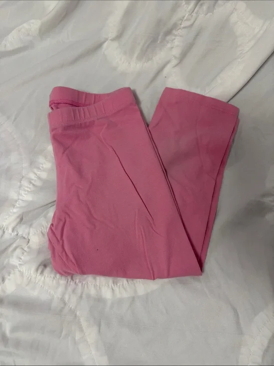 Girls' Pink Stretch Pull-On Leggings