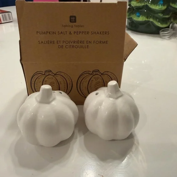 Talking Tables White Pumpkin Salt & Pepper Shakers