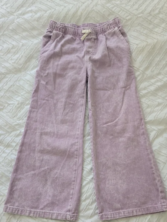 Cat & Jack Lavender Wide-Leg Kids Jeans