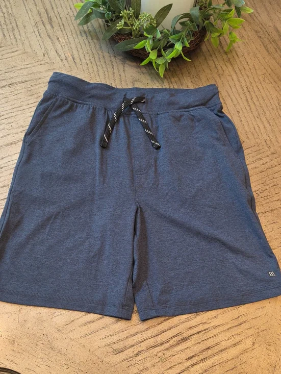 Navy Knit Drawstring Shorts Size 12 Boys
