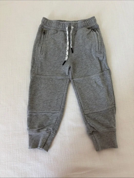 Hanna Andersson Heather Gray Kids Jogger Sweatpants