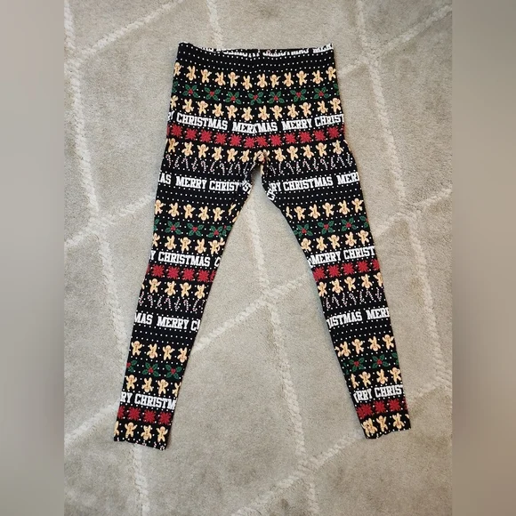 Christmas Kids Leggings XXL Holiday Time