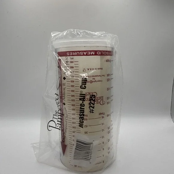 Pampered Chef Wet Dry Solid Measuring All Cup 2000 Adjustable