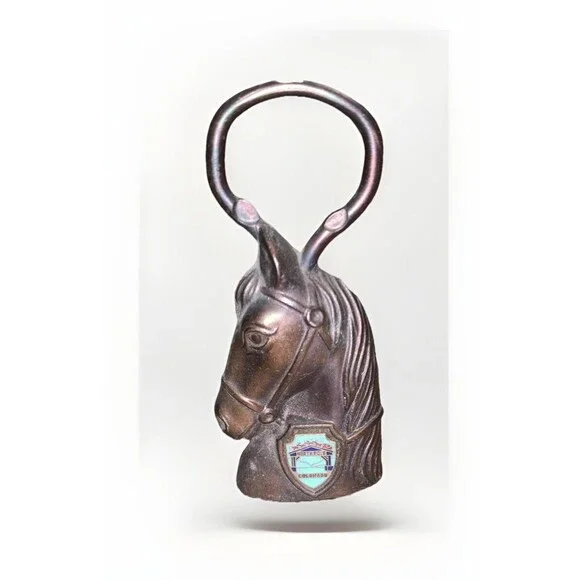 Vintage Brasstone Horse Head Equestrian Stud Bottle Opener North Pole, CO