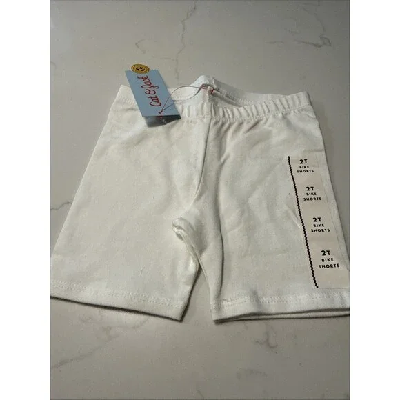 Cat & Jack Toddler Girls Size 2T Pull-On Bike Shorts Black