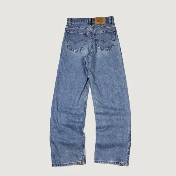 Levis 31465 0289 Boys Size 16 Slim Blue Denim Jeans Straight Leg Medium Wash