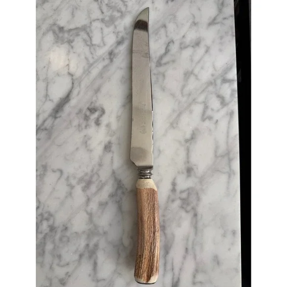 Lewis Rose & Co Sheffield England Larko Stag Horn Handle Stainless Steel Knife