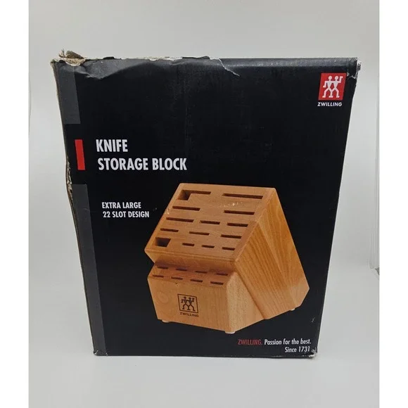 Zwilling JA Henckels 22 Slot Extra Large Hardwood Knife Storage Block 35101-820