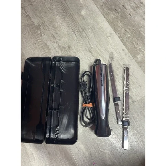 Hamilton Beach Electric Carving Knife‎ Set Dual Blades w/ Case