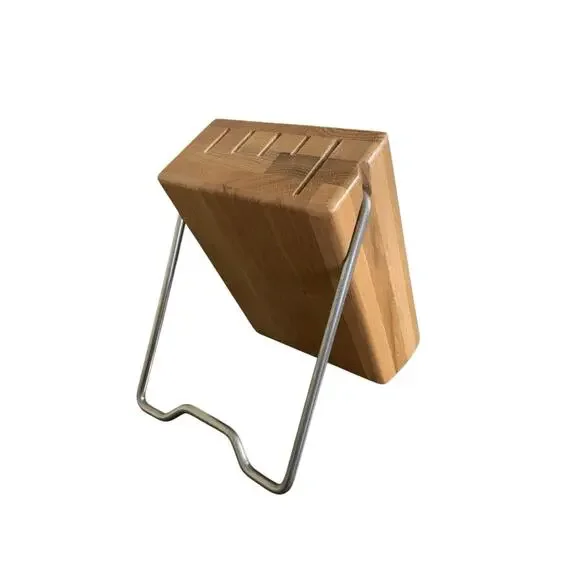 Cutco‎ 1746 Space Saver Knife Block 5 Slot Oak Wood Made in USA