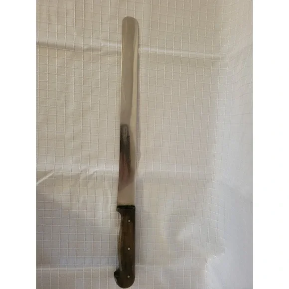 J.A. Henckels Solingen Zwillingwerk Vintage 11in Slicer Knife Wood Handle