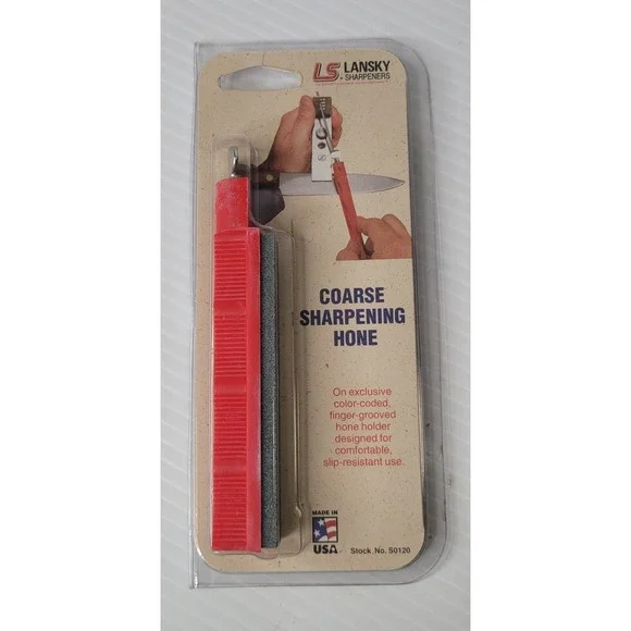 Lansky Sharpening Hone Coarse Grit Knife Sharpener Stone Stock S0120 NEW SEALED‎