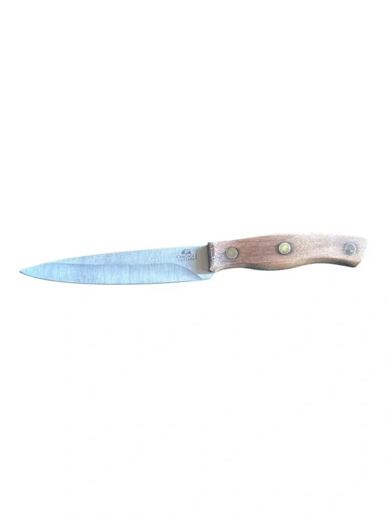Chicago Cutlery Kitchen Knife 6” Blade Wood Handle‎ Stainless Steel Chef Utility
