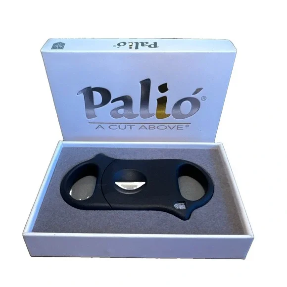 Palio‎ Black Guillotine Cigar Cutter Hardened Surgical Steel Blades New