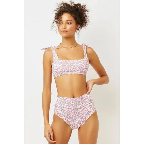 Frankies Bikinis NWT Papillon Bikini Set Kendall Top Alexis Bottom size Medium