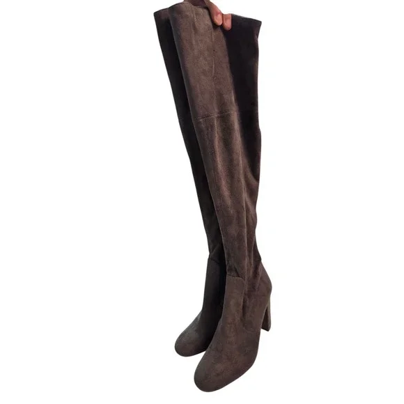Ivanka‎ Trump Over-The-Knee Suede Boots - Brown, Size 7.5M